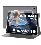 BYYBUO Tablet,10.1 inch Android 16 Tablets, 8GB RAM 64GB ROM 1TB Expand,1280x800 IPS HD Touchscre...