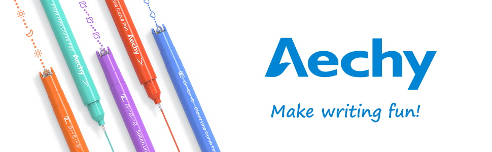 Aechy Felt Tip Curve Pen