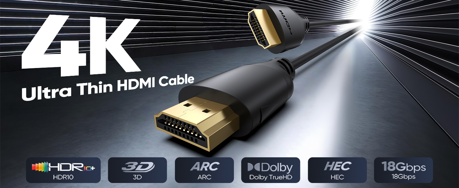 slim hdmi cable