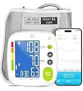 Greater Goods Bluetooth Blood Pressure Monitor with Extra-Large Cuff (15.7"–20.5") – Automatic Di...