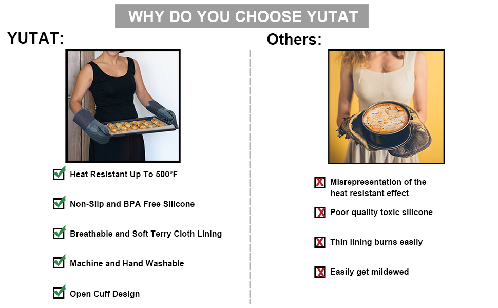 Yutat Oven Mitts VS Others