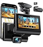 iZEEKER 4K Dash Cam Front and Rear Wi-Fi GPS, 4K+1080P Dual Dash Camera for Cars with 32GB SD Car...