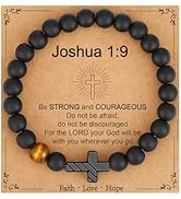 Gnamy Cross Bracelet for Boys Kids, American Flag Cross Beads Bracelet Easter Christian Religious...