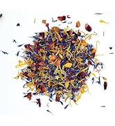 MagJo Naturals Brilliant Flower Petal Blend - Edible blend of calendula, blue cornflower and rose...