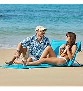 #WEJOY Beach Mat Lounge Chair for Adults Portable Lightweight Lounge Mat with Back Support Adjust...