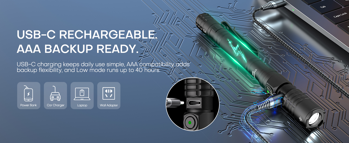 EDC PEN LIGHT FLASHLIGHT
