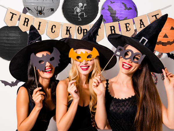 Halloween Banner Trick or Treat Halloween Banner for Fireplace Mantle Porch Party Decorations