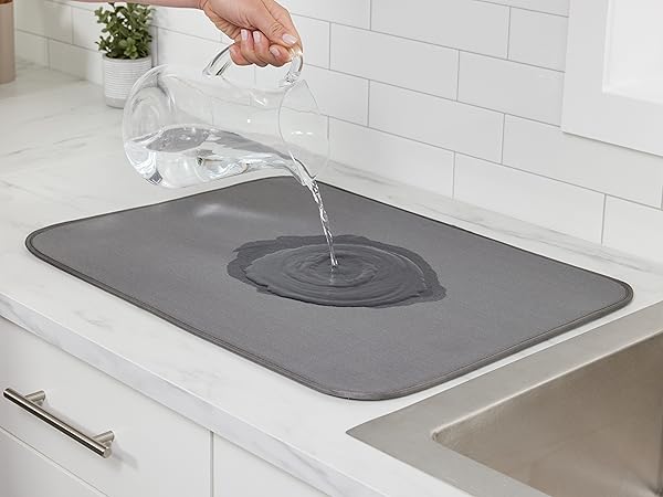 Dish drying mat, dish mat drying kitchen mat, silicone dish drying mat
