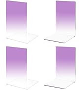 Honagu Book Ends, Acrylic Bookends, Clear Book Ends for Shelves,Desk Book Organizer, Book Holder ...