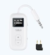 1Mii SafeFly Dual | Airplane Bluetooth Adapter for AirPods or Headphones, Bluetooth Transmitter w...