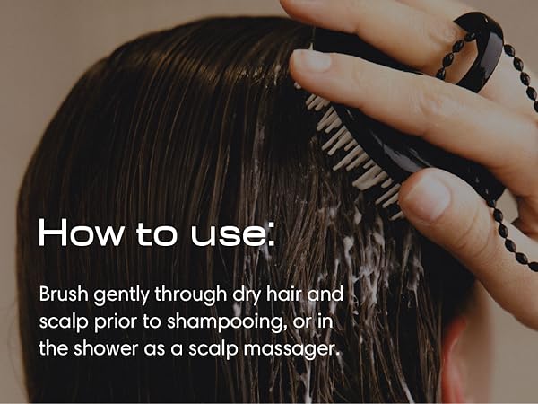 How to use scalp brush