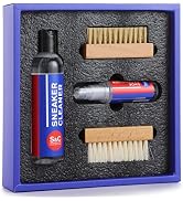 Premium Sneaker Cleaning Kit - 6 Oz. Shoe Cleaner, 1.4 Oz. Shoe Deodorizer Spray, Soft & Hard Bri...