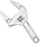 KALLORY Adjustable Monkey Wrench 7.87In for Bathroom Drainer Versatile Spanner for Home and Shop ...