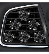 6 Pcs Black Daisy Air Vent Clips, Cute Flower Car Air Fresheners Vents Clips Diamond Vent Clip Ca...