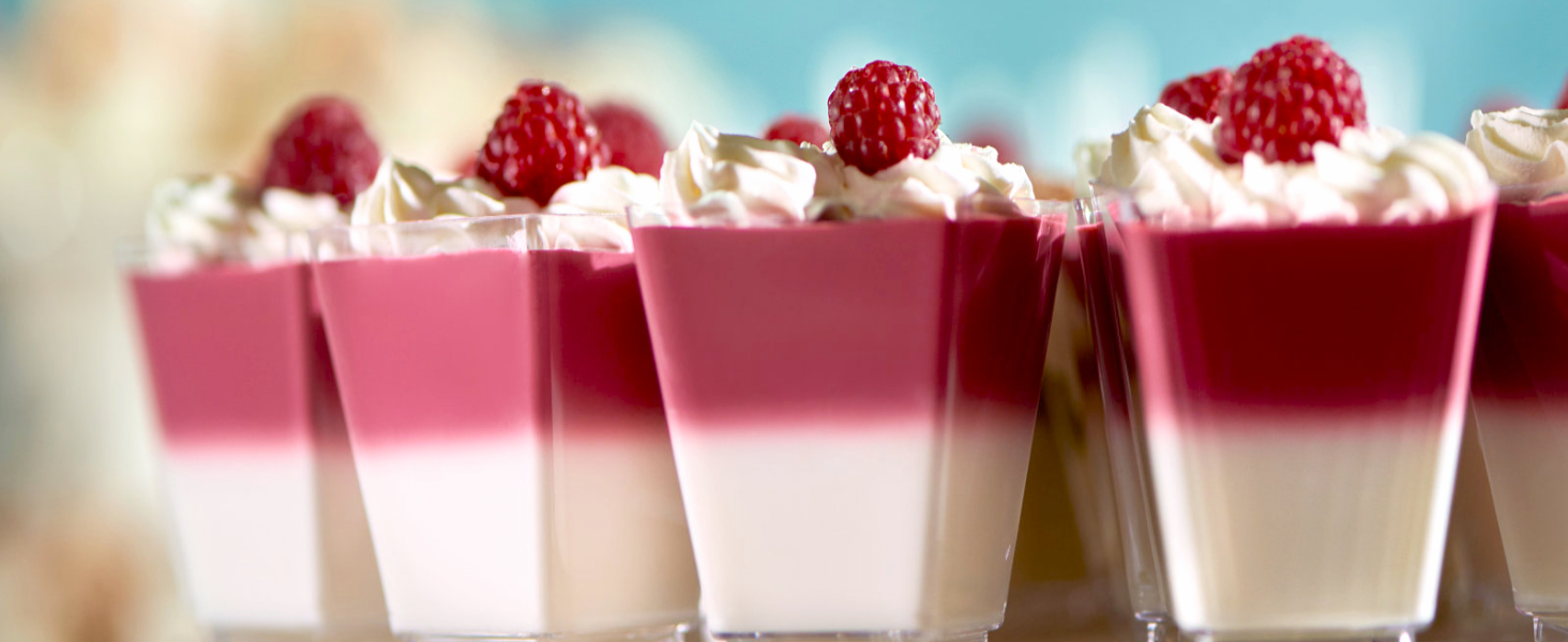 mini dessert cups with lids