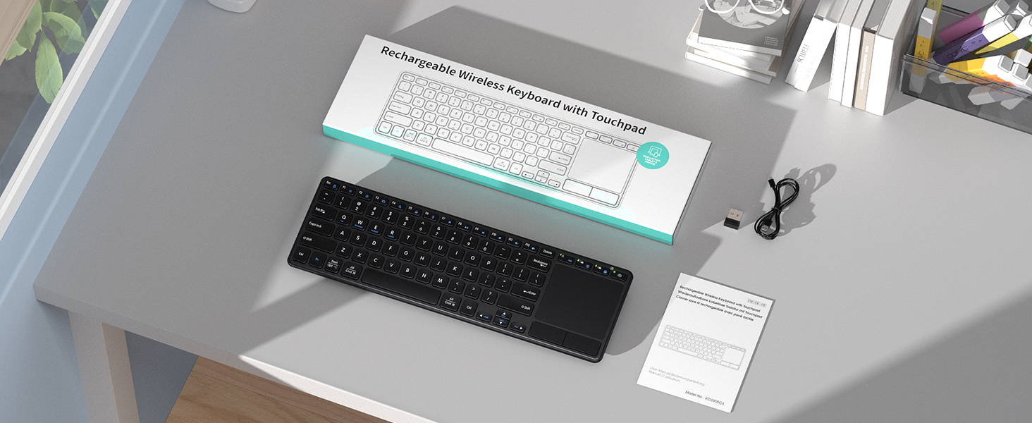 wireless keyboard with touchpad