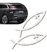 WZP 2PCS Jesus Fish Decal Emblem, 3D Aluminum Alloy Christian Fish Symbol for Car, Weatherproof J...