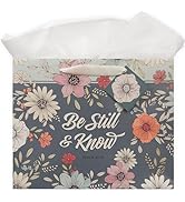 Christian Art Gifts Large Landscape Inspirational Scripture Gift Bag, Tag & Wrapping Tissue Paper...