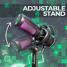 Immersive Gaming Microphone RGB USB Microphone Condenser Microphone Podcast Microphone