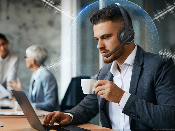 wireless headset with mic for work