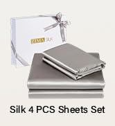 ZIMASILK 100% 19 Momme Mulberry Silk Fitted Sheet for Sleeping with Deep Pocket, Soft, Breathable...