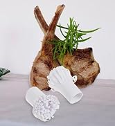 Regency Wraps Elegant Paper Frills, Decorative Holders for Lamb and Pork Chops, Small White, Pack...