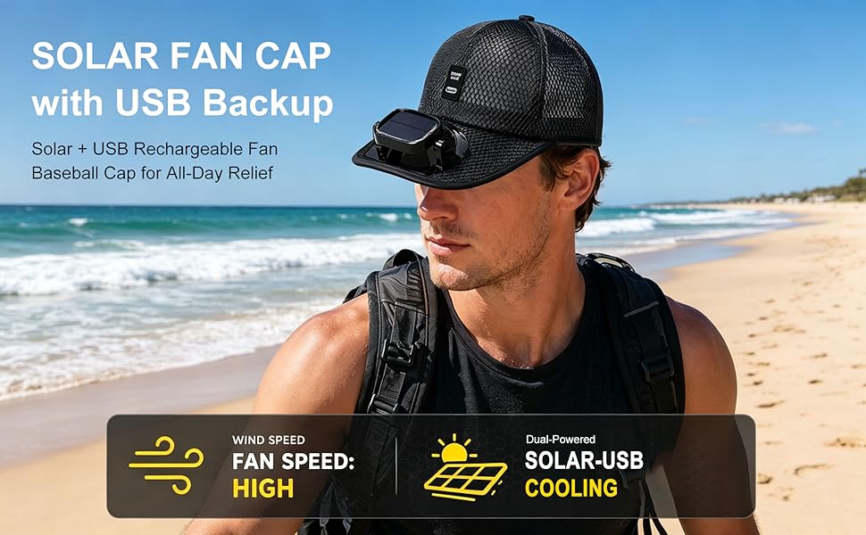 Sola fan cap