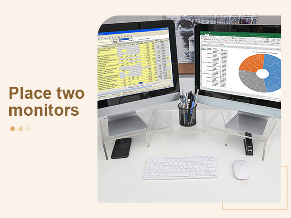 acrylic monitor stand