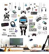 Amimagen Gamer Wall Stickers - Controller Eat Sleep Games Joystick Video Gaming Wall Decals - Boy...