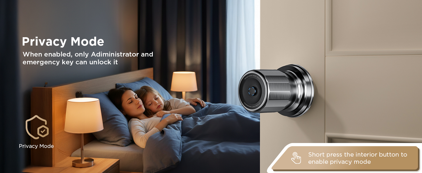 smart knob with privacy mode