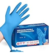 GTT Nitrile Disposable Gloves, BBQ, Tattoo, Hair Dye, Cooking, Mechanic Gloves - Powder and Latex...