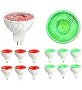 MR16 LED bulb, 12&36V low-voltage GU5.3 LED bulbs, Red and Green LED light bulbs. Suitable for ro...