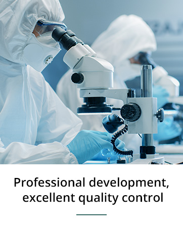 Professional development, excellent quality control