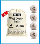 ACTTE Sheep Wool Dryer Balls 4 Pack XL