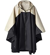 SaphiRose Unisex Rain Poncho Waterproof Raincoat Hooded for Adults Women with Pockets