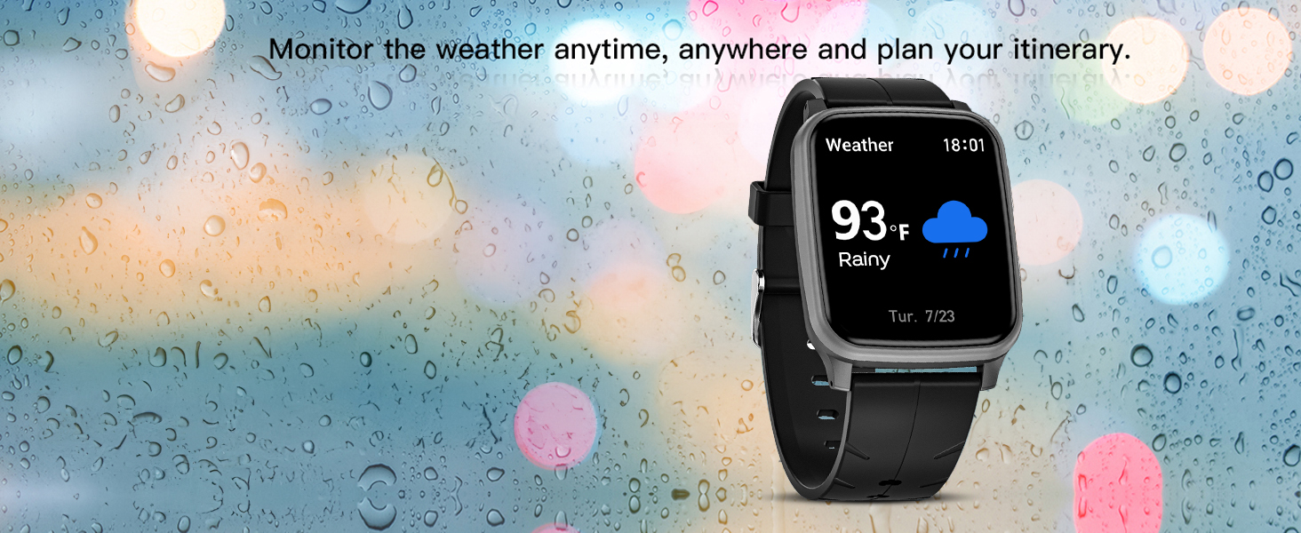 smart watch with weather