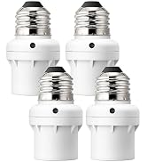 DEWENWILS Light Sensor Socket, Dusk to Dawn Sensor Socket, Light Bulb Socket for Light Fixtures, ...