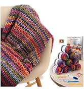 Aeelike Crochet Blanket Kit for Adults Advanced,Boho Vintage Blanket Craft | Step-by-step Tutoria...