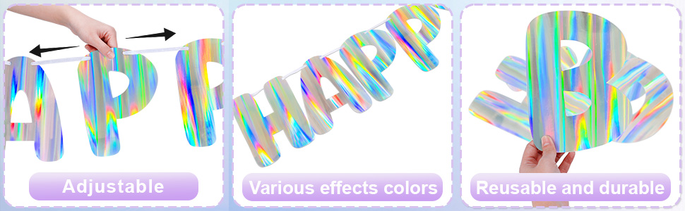 ?Adjustable: Easily customize the length to fit your party space.
