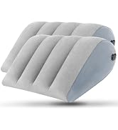 JCDOBEST Portable Inflatable Wedge Pillow 2 Pack,Body Positioner for Sleep Support, Large 20in Ad...