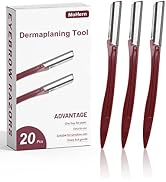 Eyebrow Razor for Women, 20 Pcs Dermaplane Razor for Women Face, Multipurpose Eyebrow & Face Razo...