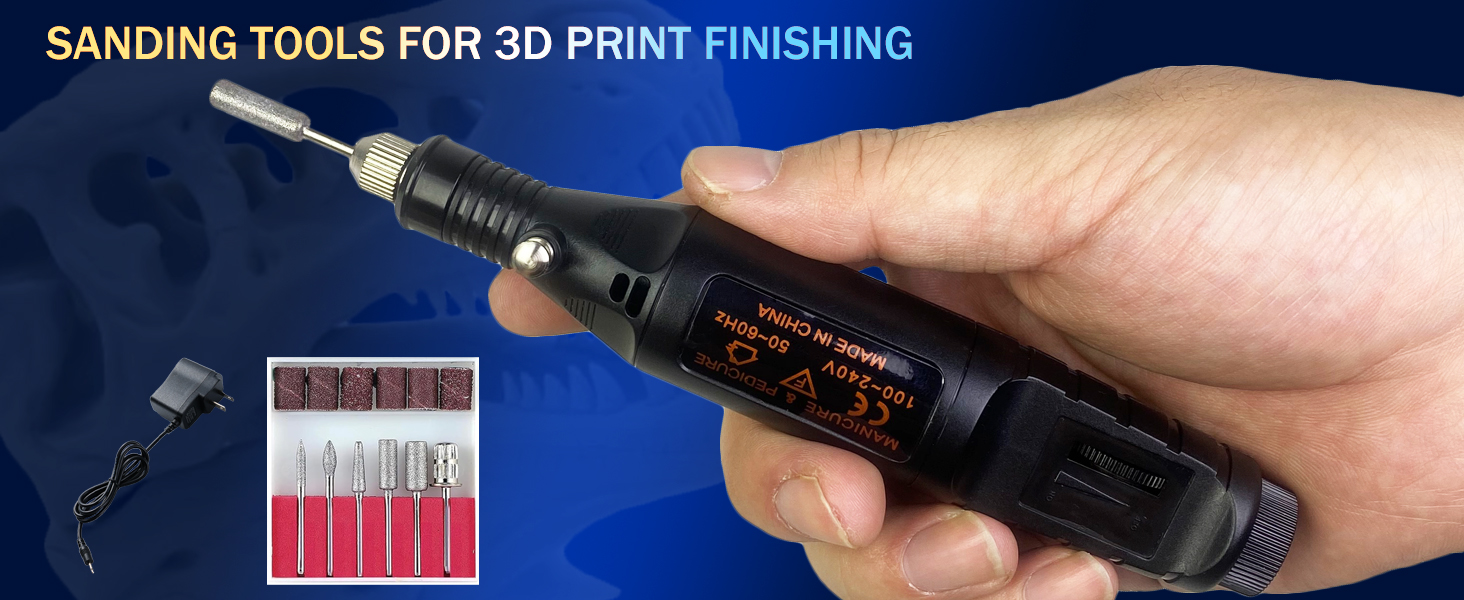 3d print sanding kit,3d printer nozzle, deburring tool for 3d print, polishing tool kit