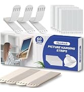Aweshock Picture Hanging Strips , Adhesive Wall Hanging Strips Damage Free ,Heavy Duty Sticky Tac...