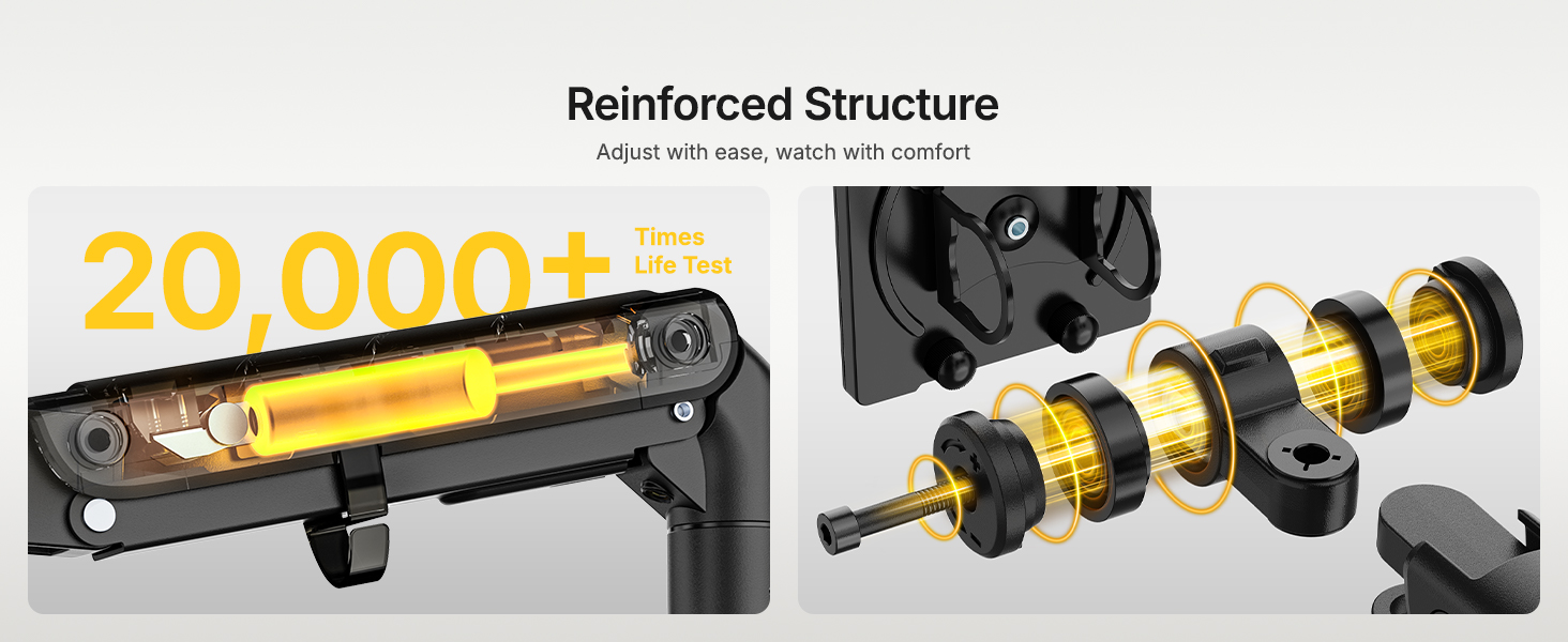 gas spring monitor arm