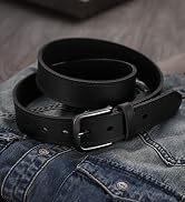 CHAOREN Mens Belts Leather - 35mm Genuine Leather Belt for Jeans - Men Gift for Casual Dress