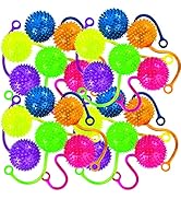 Fun Express Mini Neon Water YoYo Balls Bulk Set of 24 - Party Favors for Kids Birthday Goodie Bag...