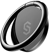 Syncwire Cell Phone Ring Holder Stand, 360 Degree Rotation Finger Ring Kickstand with Polished Me...