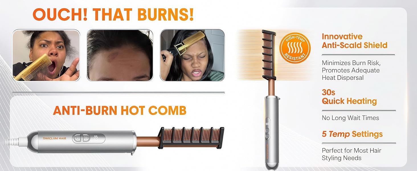 hot comb for wigs