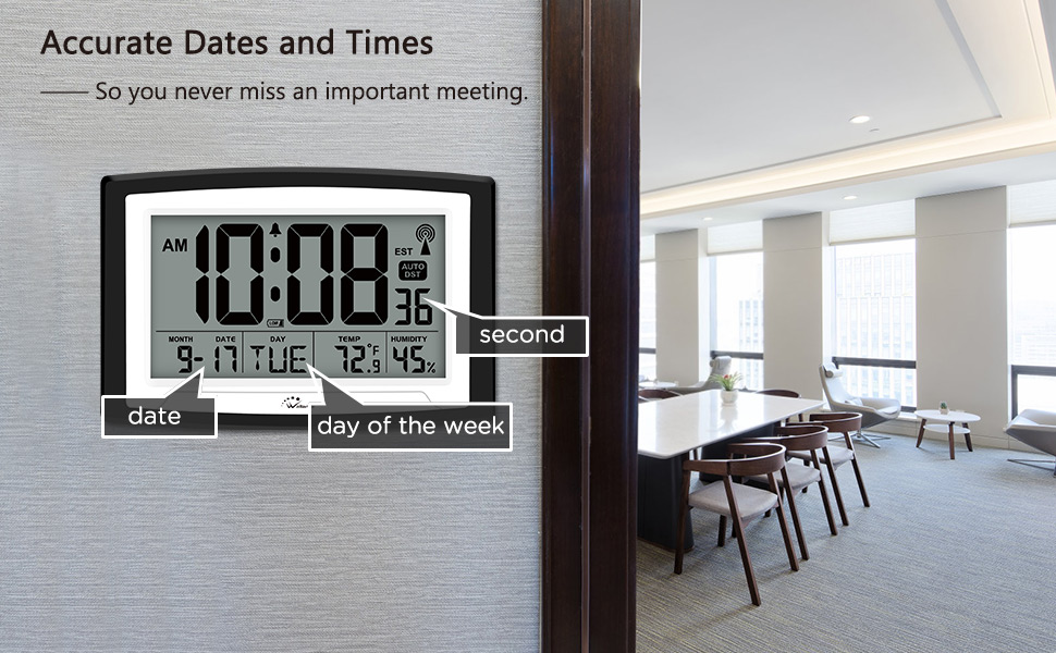 digital wall clock