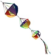 9KM DWLIFE 62" Fashion Windsocks Wind Twister Spinners Rainbow Kite Socks Flag Garden Yard Decora...